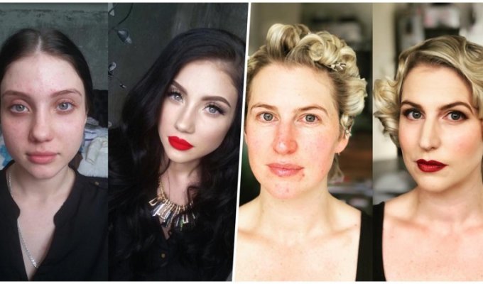 19 фотографий «до и после», которые доказывают, что женщинам вообще нельзя верить (19 фото)