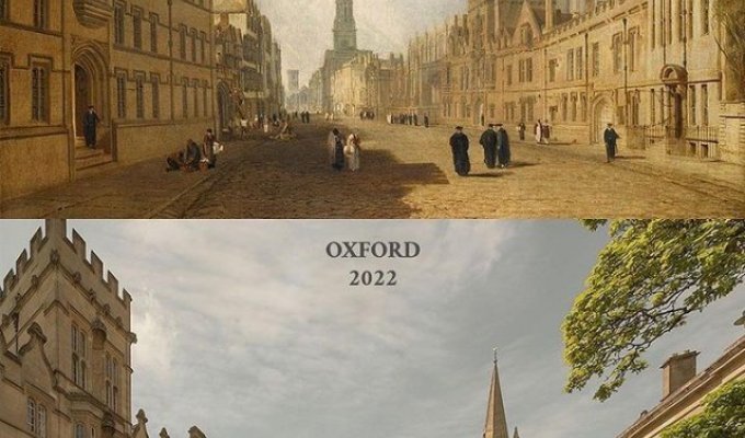 Как изменился Оксфорд за 150 лет (5 фото)