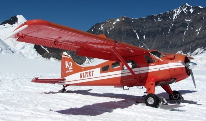 Аляска. Первый полет на легкомоторном самолёте к горе Мак-Кинли (Денали) (55 фото)