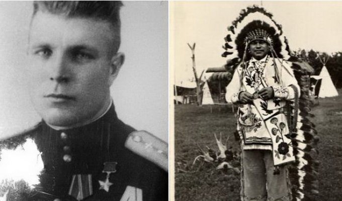 Иван Даценко - советский летчик, ставший вождем индейского племени (6 фото)