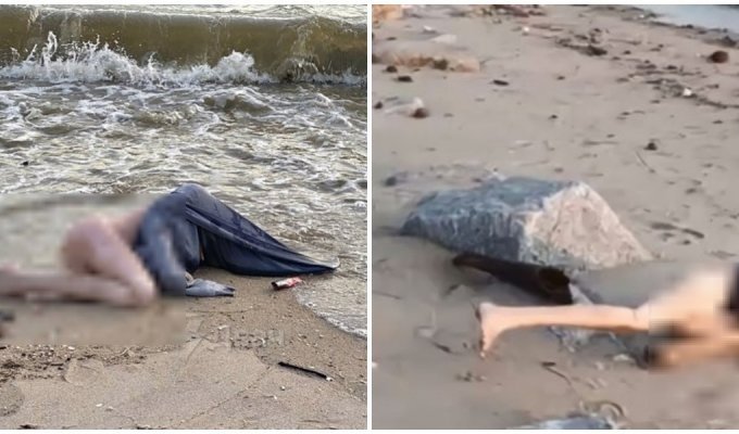 Жители Таиланда на пляже обнаружили женщину и вызвали полицию (4 фото)