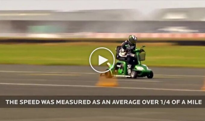 Инвалидный скутер установил рекорд скорости