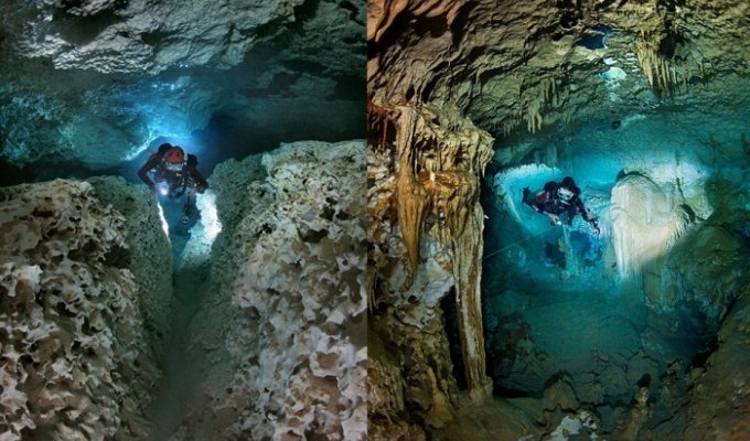 Подводные пещеры (42 фото)