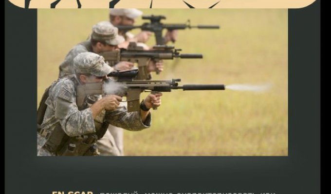 Краткий обзор штурмовой винтовки FN SCAR (6 фото)
