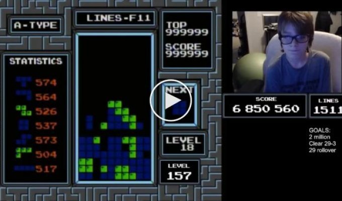 13-летний парень «прошел» Tetris - это случилось впервые за 34 года после создания игры