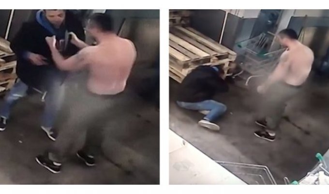 Посетителя магазина на Новом Арбате избили тележкой (8 фото + 2 видео)