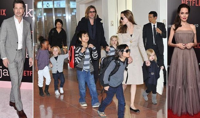Брэд Питт и Анджелина Джоли решили прекратить войну за детей (6 фото + 1 видео)