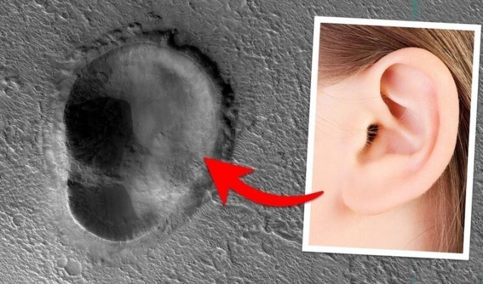 Эксперты НАСА нашли ухо Марса (5 фото)