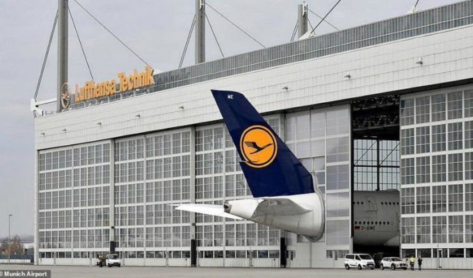 В немецком аэропорту усовершенствовали ворота, чтобы разместить огромный Airbus A380 (8 фото)