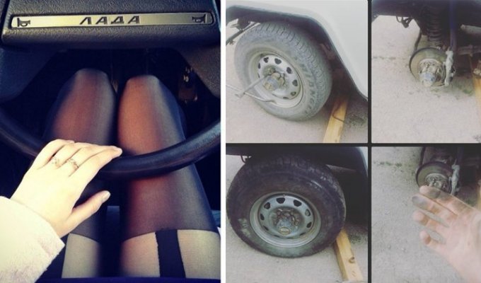 Пока не НАСОбирАЛИ: героические девушки за рулем российских авто (22 фото)