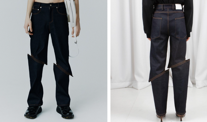 Такая странная мода: джинсы с оптической иллюзией (7 фото)