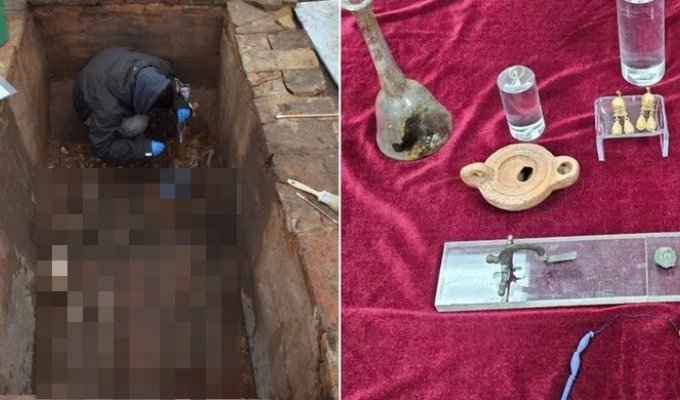 Болгарский фермер случайно нашёл древние гробницы (8 фото)