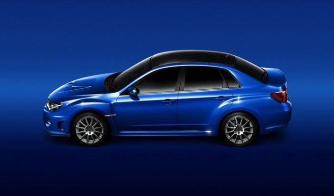 Заряженый седан Subaru WRX STI tS 2011 (33 фото)
