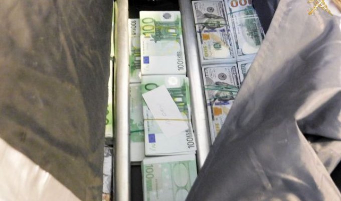 Россиянин пытался провезти 270 000 долларов через польско-белорусскую границу (8 фото)