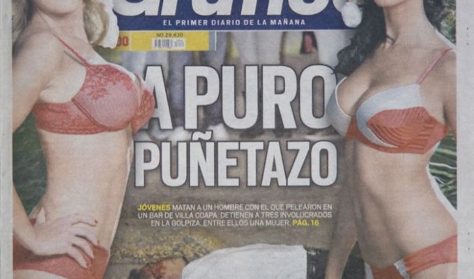 Контраст в мексиканской прессе (9 фото)