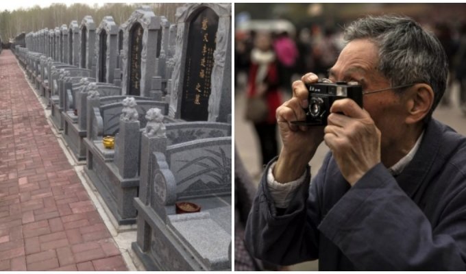 Пожилых китайских туристов отвезли на кладбище в качестве рекламы вместо экскурсии (2 фото)