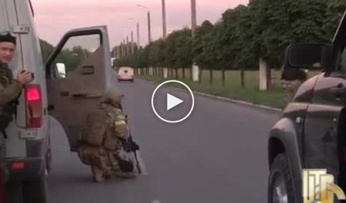 Краматорск обезвреживания заминированной машины террористами