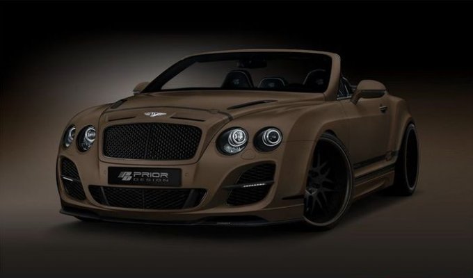 В Prior Design показали фото проекта над Bentley Continental GTC (3 фото)