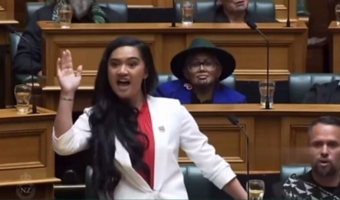 Пламенная речь самого молодого депутата парламента Новой Зеландии (2 фото + 1 видео)