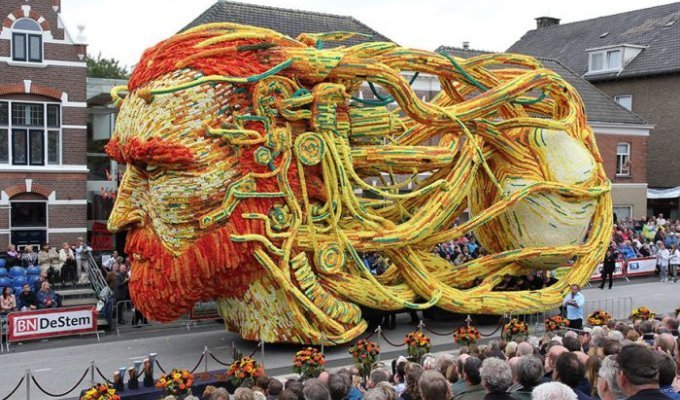 В голландском городе Зюндерт прошел традиционный парад цветов (14 фото)