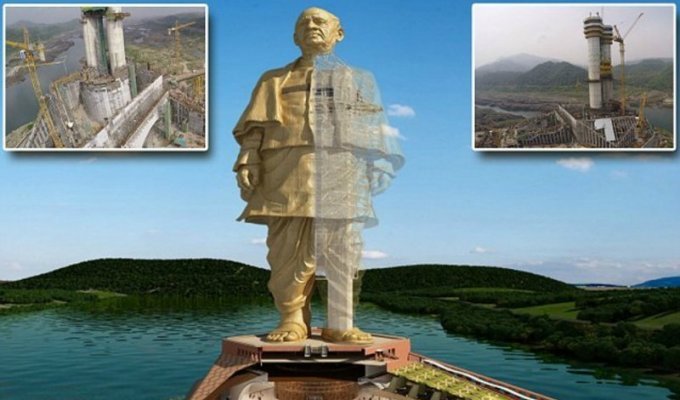 Статуя Единства: в Индии строят самую высокую статую в мире (8 фото)