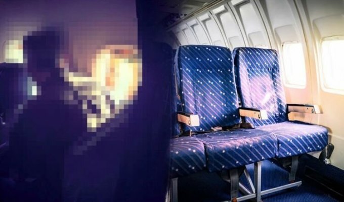 «Просто свинья»: мужчина ужаснул пассажиров самолета своими действиями (3 фото)