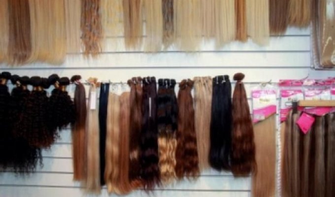 Откуда в салонах красоты берутся накладные волосы для гламурных модниц (5 фото)