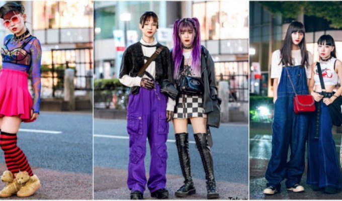 Модные персонажи на улицах Токио (43 фото)