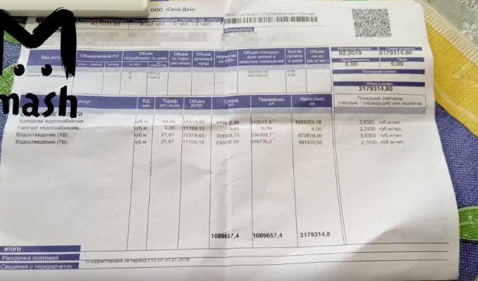 Управляющая компания в Перми разослала странные квитанции жильцам (2 фото)