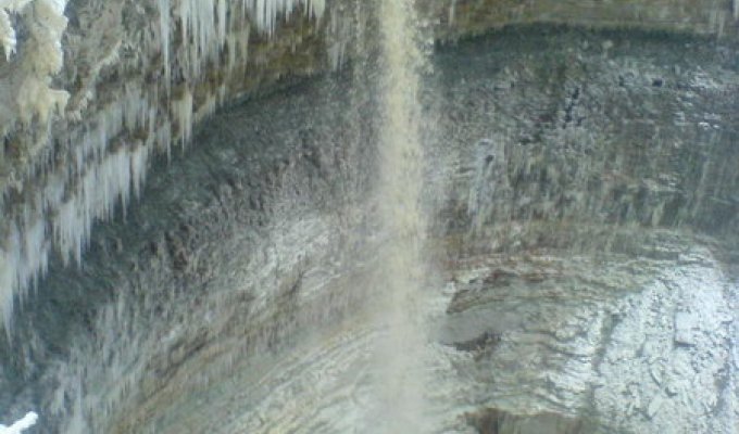 Замерзший водопад (5 фото)