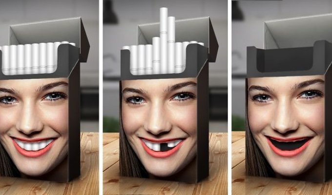 Пачка сигарет, дизайн которой заставит задуматься о том, нужно ли вам курение (4 фото)