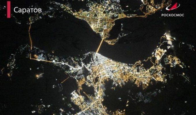 «Роскосмос» показал, как выглядят города с высоты в 400 километров (15 фото)