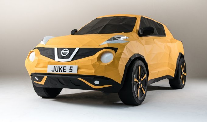 Бумажный Nissan Juke в натуральную величину (13 фото + 1 видео)