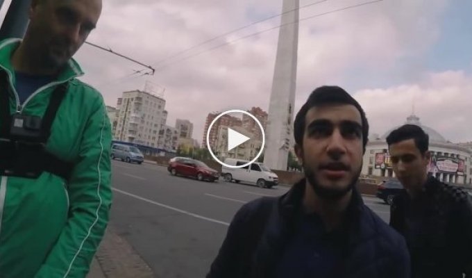 В Киеве немного наказали дерзких азербайджанцев