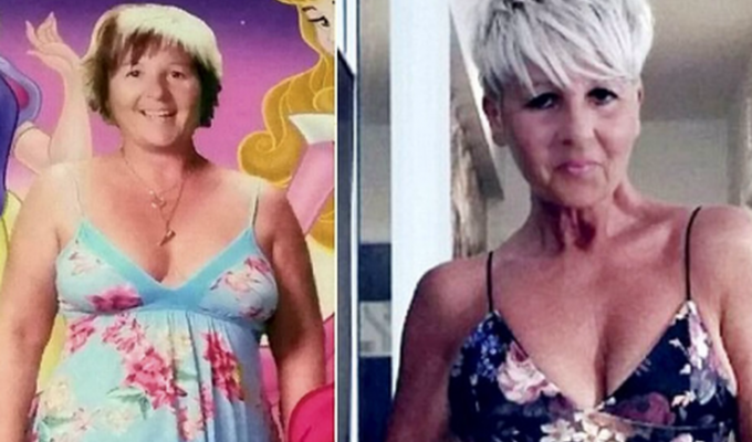 55-летняя британка похудела на 20 килограммов и стала бикини-моделью (4 фото)