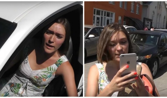В сети появилось видео с самой милой нарушительницей ПДД (1 фото + 1 видео)