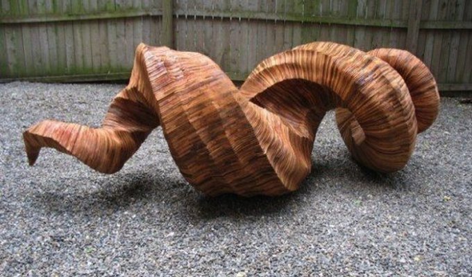Деревянные скульптуры Бена Батлера (7 фото)