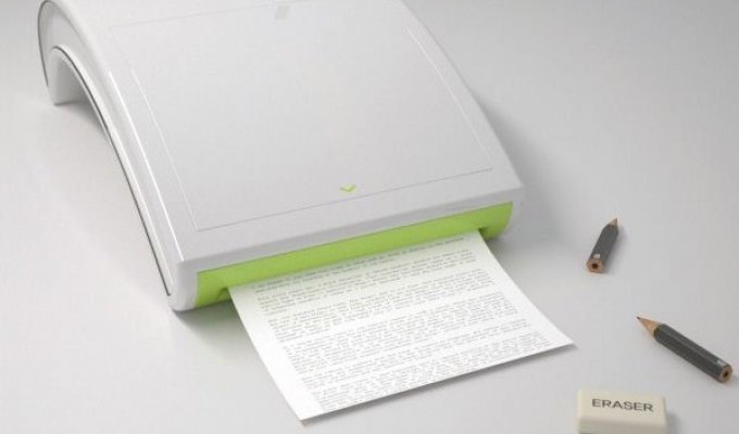 Pencil Printer - принтер работающий на карандашах и стёрках (4 фото)