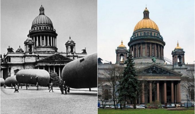 20 исторических параллелей: российские города сразу после окончания войны и спустя 70 лет (41 фото)