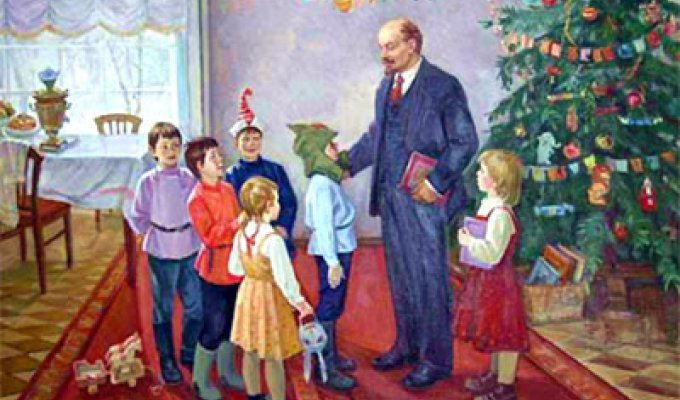 Дед Мороз на советских открытках (7 фото)