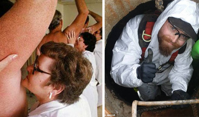 Найдены худшие профессии в мире: от чистки канализации до обнюхивания подмышек (14 фото)