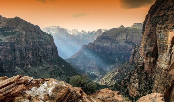 Самая легкая возможность посмотреть на каньон Зайон с высоты (28 фото + 1 видео)