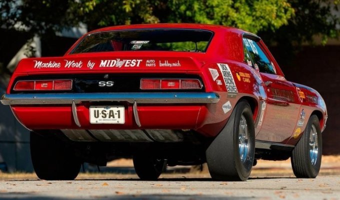 Самый редкий в мире Chevrolet Camaro 1969 года или серийный гоночный драгстер (28 фото + 1 видео)