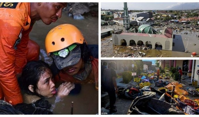 Стихийное бедствие в Индонезии: последствия катастрофы (14 фото + 3 видео)