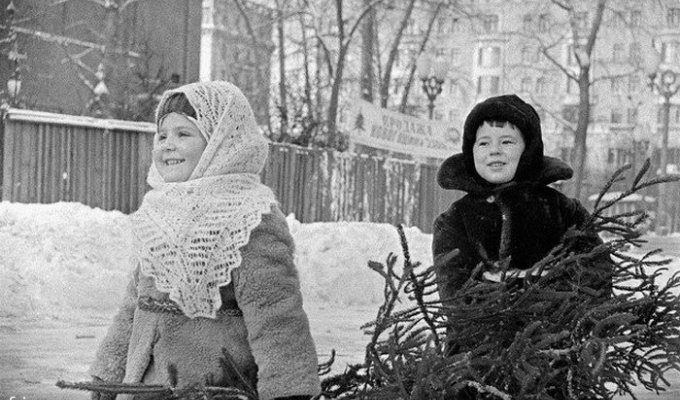 Новогодние фотографии из советского прошлого (21 фото)