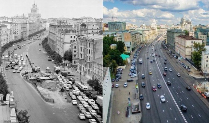 Знаковые места Москвы на снимках разных лет (11 фото)