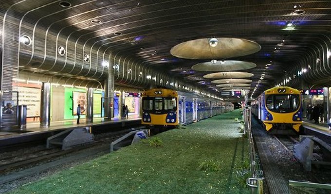 Необычное метро (4 фотографии)