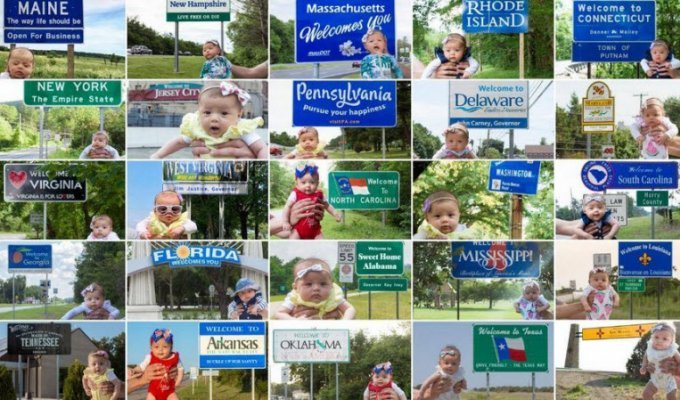 Путешествия с Харпер: пятимесячный ребенок посетил все 50 штатов США (35 фото)