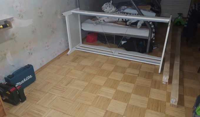 Как из детской кровати я сделал - домик кровать (13 фото)