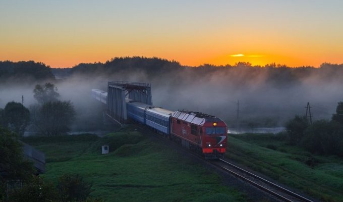 Туманное железнодорожье (31 фото)